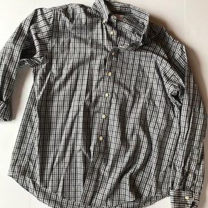 Brooks Brothers Black White Gray Plaid Shirt 